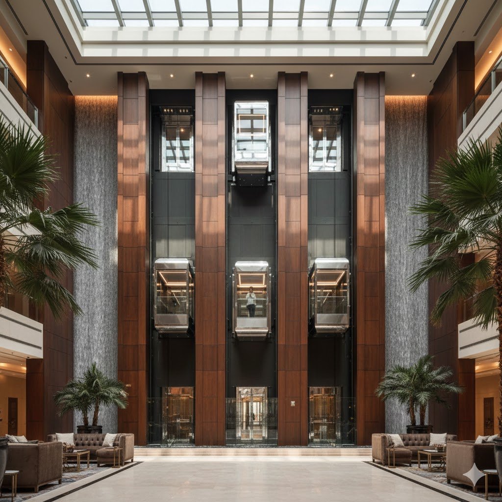 عدد المصاعد في المبنى