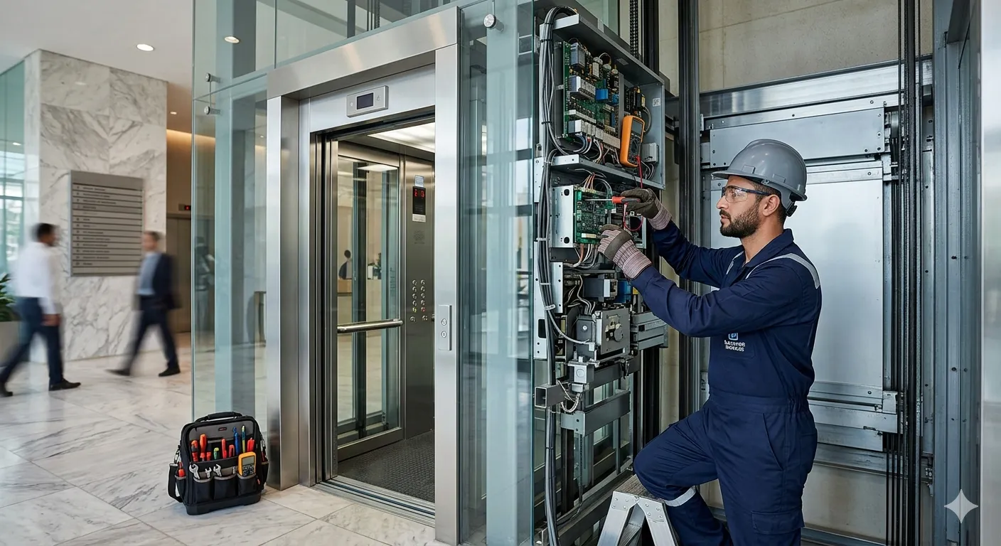 عقد صيانة المصاعد